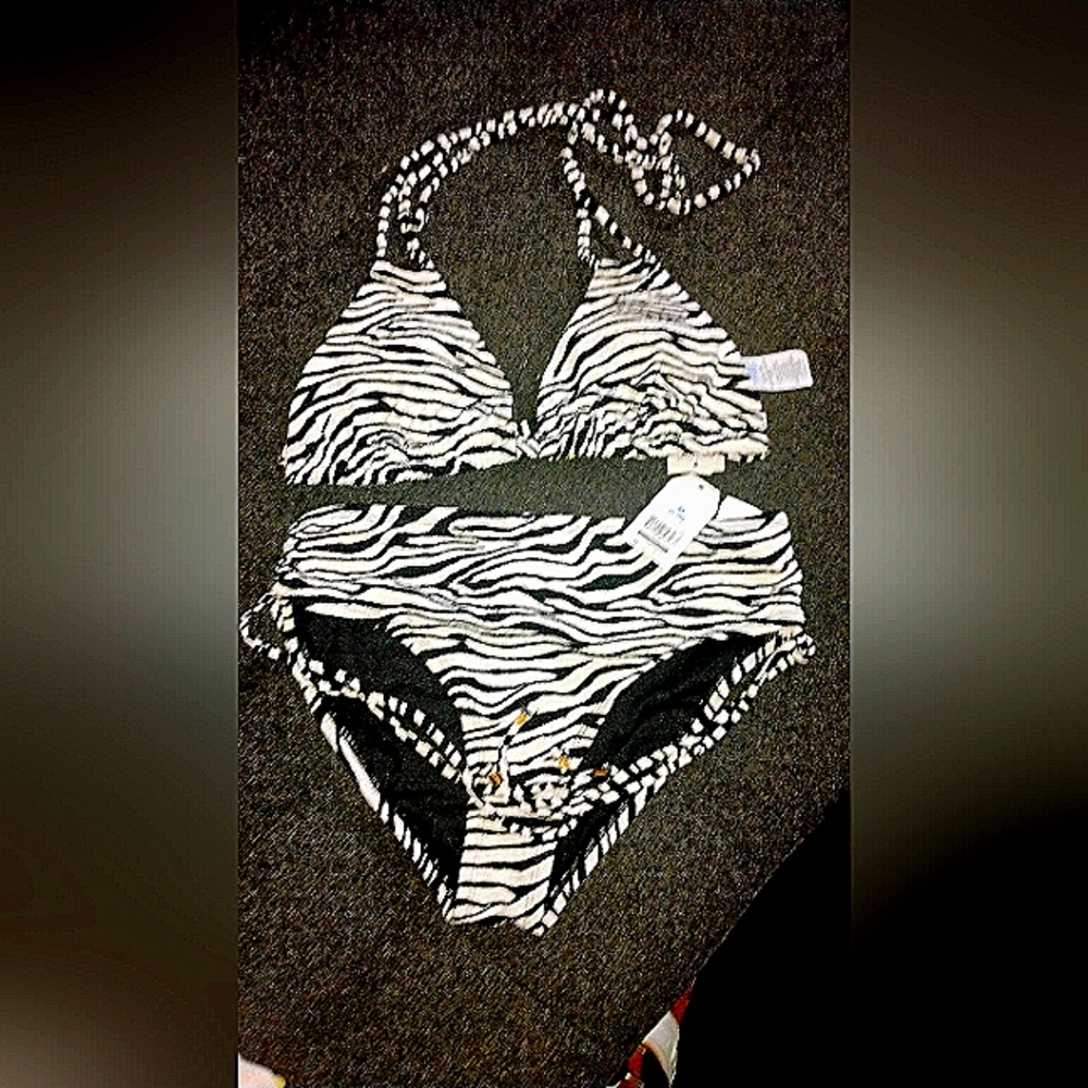 Zebra Print Bikini Set